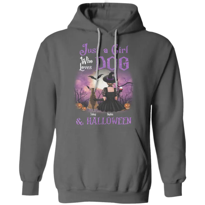 Just A Girl Who Loves Dog & Halloween - Personalized T-Shirt - Halloween TS-TT3027