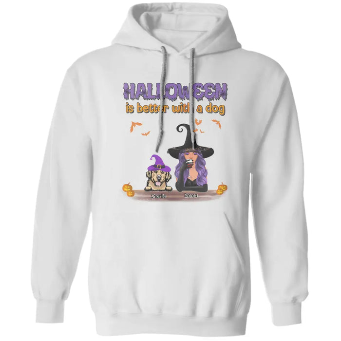Halloween Is Better With A Dog - Personalized T-Shirt TS-PT3353
