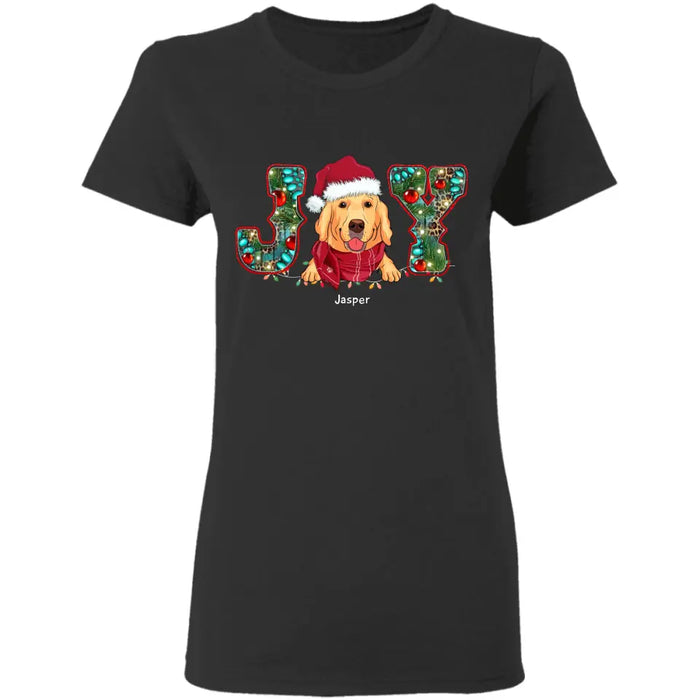 Christmas Joy Lights Tee - Personalized T-Shirt TS - PT3367
