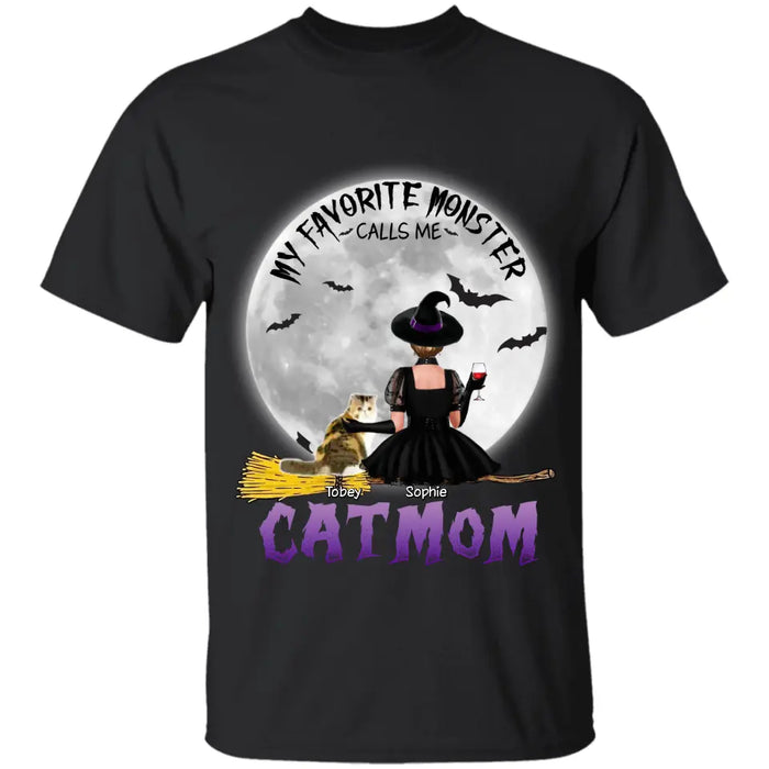 My Favorite Monsters Call Me Cat Witch - Personalized T-Shirt- Halloween TS-PT3288