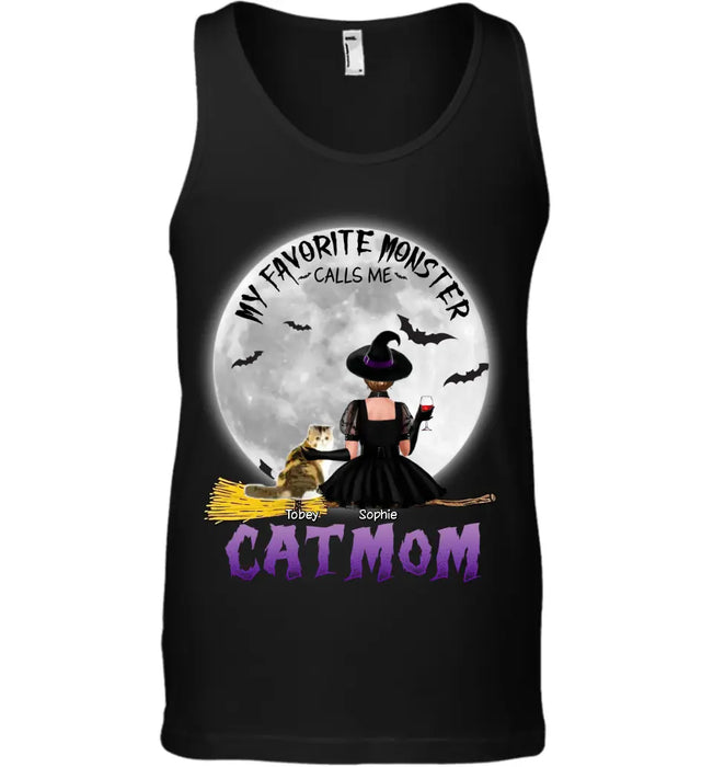 My Favorite Monsters Call Me Cat Witch - Personalized T-Shirt- Halloween TS-PT3288