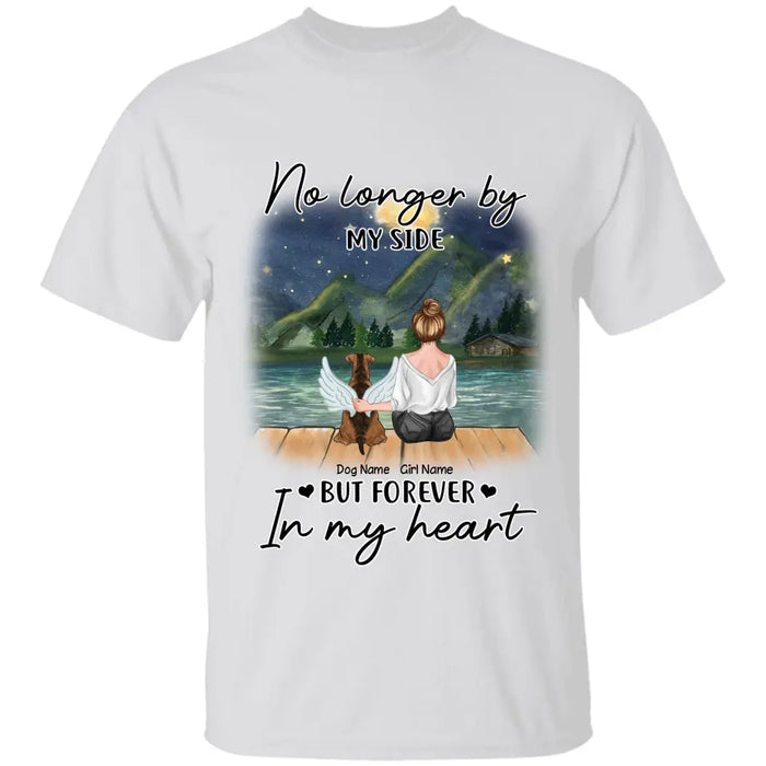 No Longer by my side Personalized Dog in Heaven T-Shirt TS-TU216
