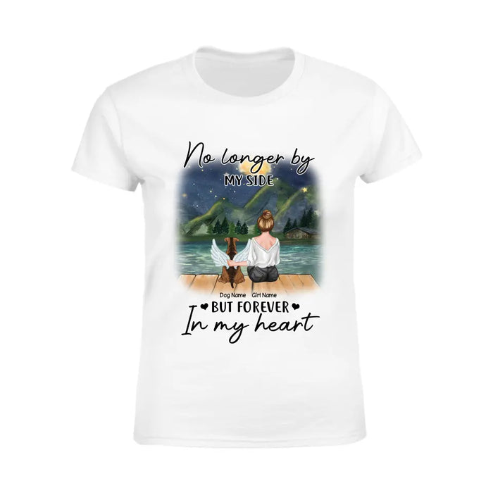 No Longer by my side Personalized Dog in Heaven T-Shirt TS-TU216