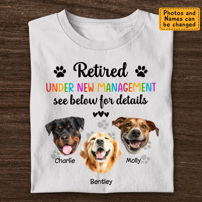 Retired Under New Management See Below For Details - Personalized T-Shirt - TS-PT3400