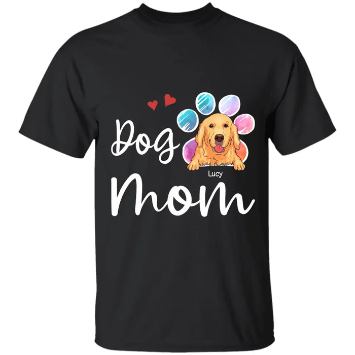 Fur Mama, Dog Mom - Personalized T-Shirt - Dog Lovers TS-TT3409