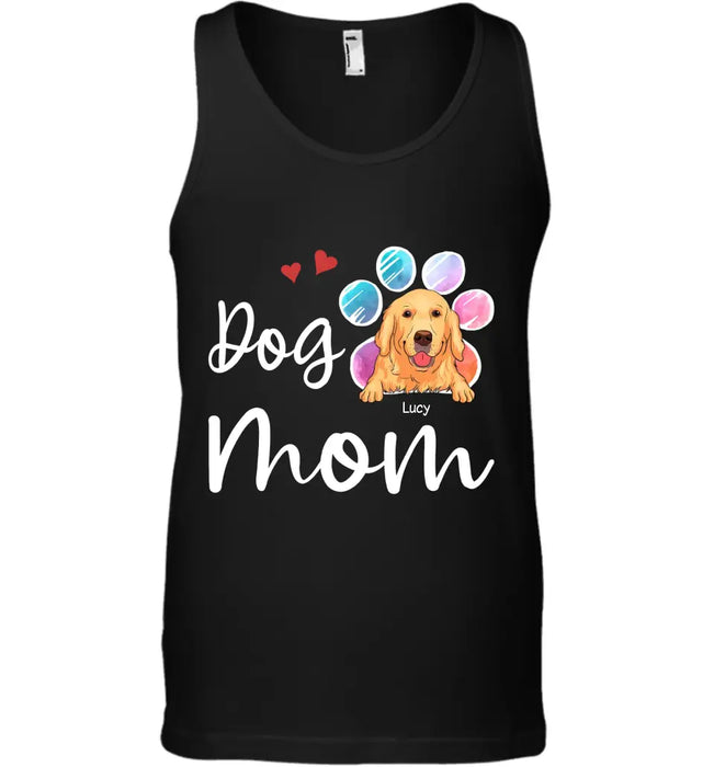 Fur Mama, Dog Mom - Personalized T-Shirt - Dog Lovers TS-TT3409