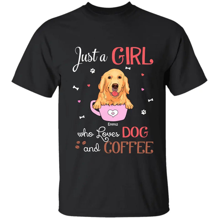 Just A Girl Who Loves Dog - Personalized T-Shirt - Gift For Dog Lovers TS-TT3375