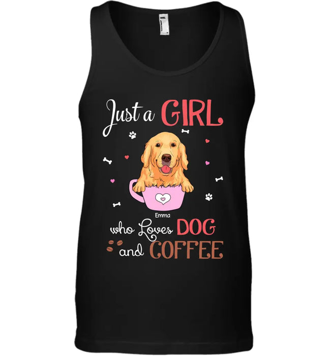 Just A Girl Who Loves Dog - Personalized T-Shirt - Gift For Dog Lovers TS-TT3375