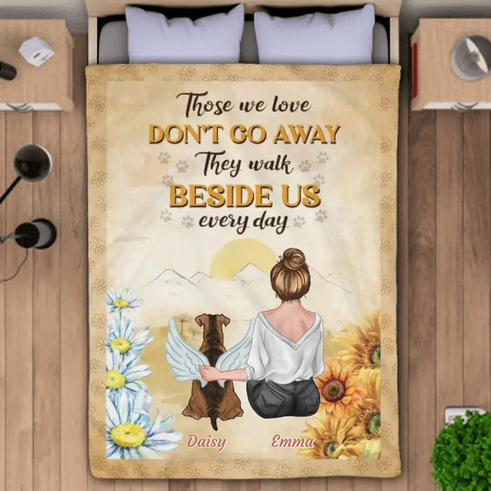 In Memory Of Faithful - Personalized Blanket - Gift For Dog Lovers B-TT3328