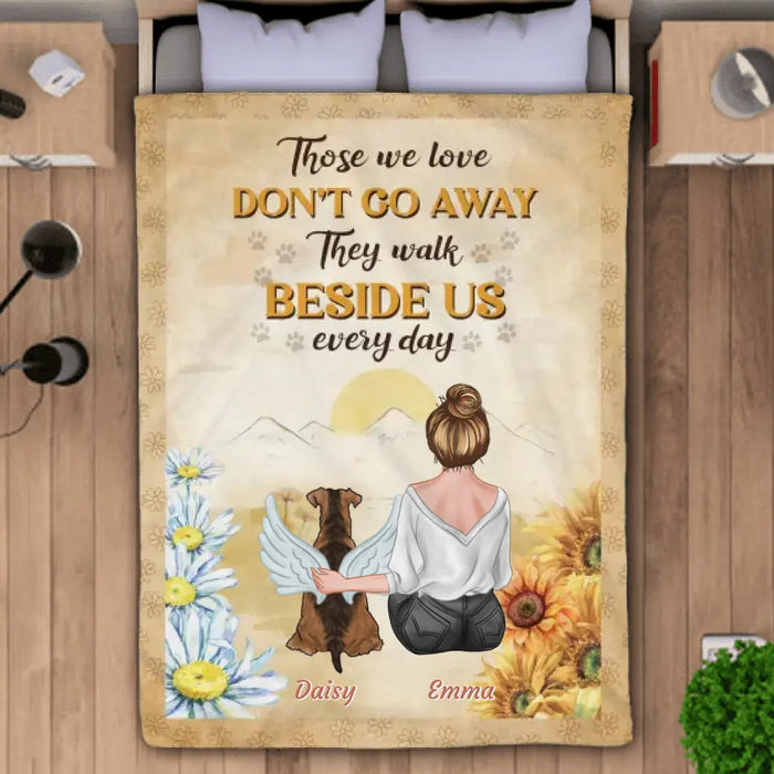 In Memory Of Faithful - Personalized Blanket - Gift For Dog Lovers B-TT3328