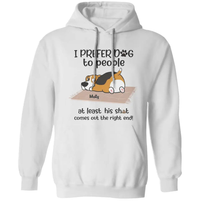 I Prefer Dog To People - Personalized T-Shirt - Halloween, Christmas, Thanksgiving TS-TT3363